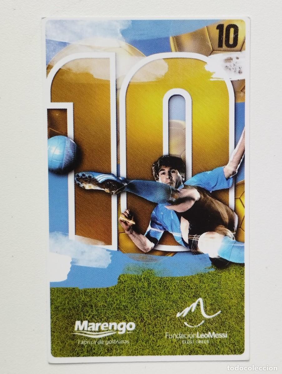 Cromos de f&uacute;tbol: RARA TARJETA COLECCIONABLE FUNDACION LEO MESSI - ARGENTINA 2015