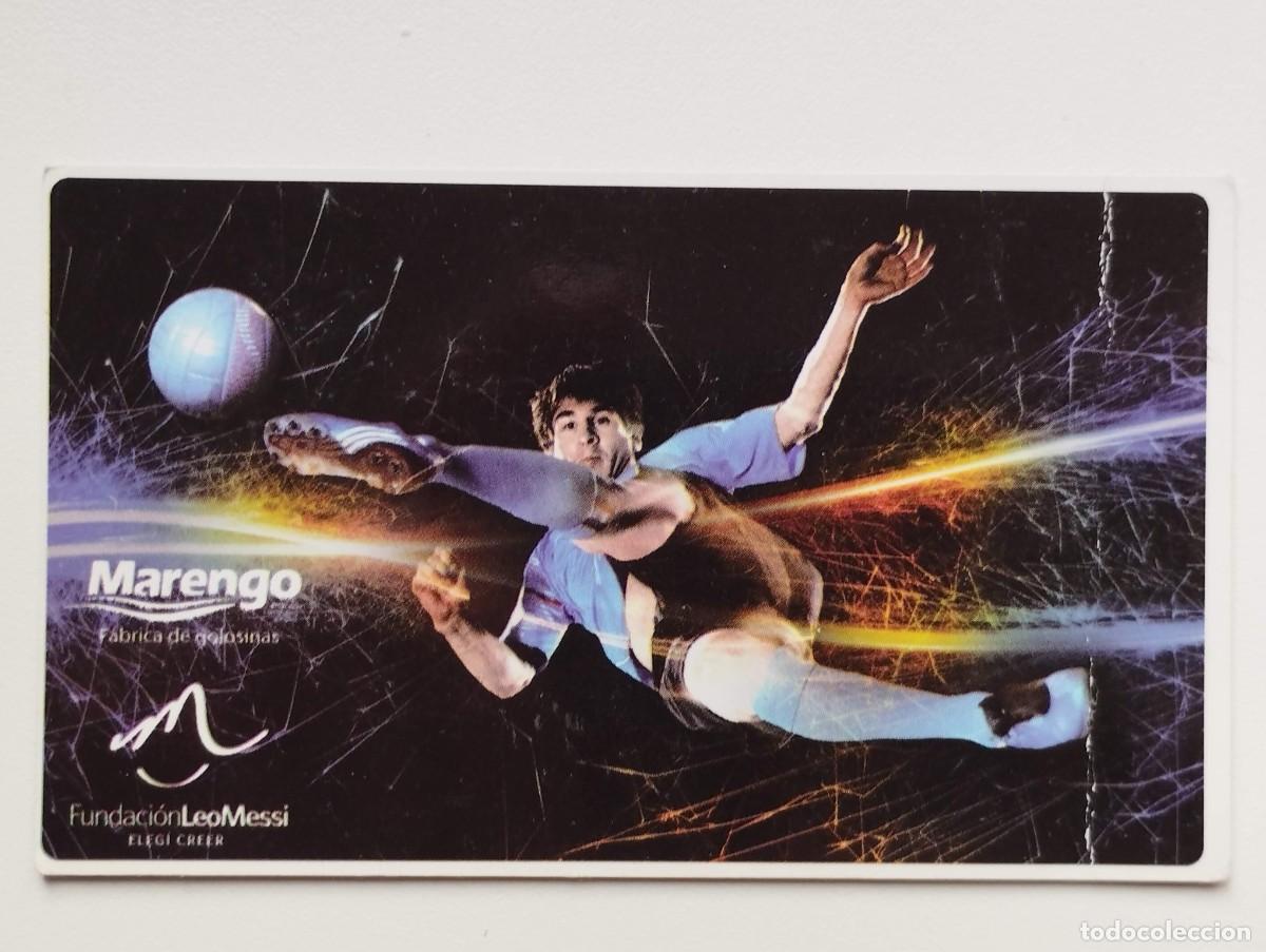 Cromos de f&uacute;tbol: RARA TARJETA COLECCIONABLE FUNDACION LEO MESSI - ARGENTINA 2015