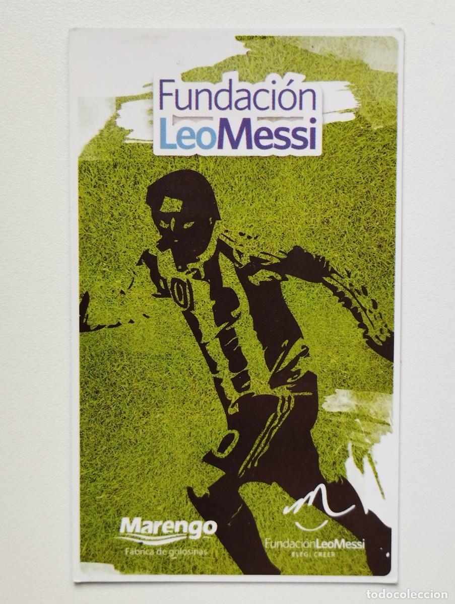 Cromos de f&uacute;tbol: RARA TARJETA COLECCIONABLE FUNDACION LEO MESSI - ARGENTINA 2015