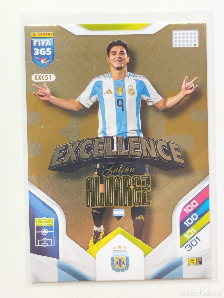 Cromos de f&uacute;tbol: CROMO CARD ADRENALYN XL FIFA 365 2025 2026 25 26 EXCELLENCE JULIAN ALVAREZ EXC51 ARGENTINA