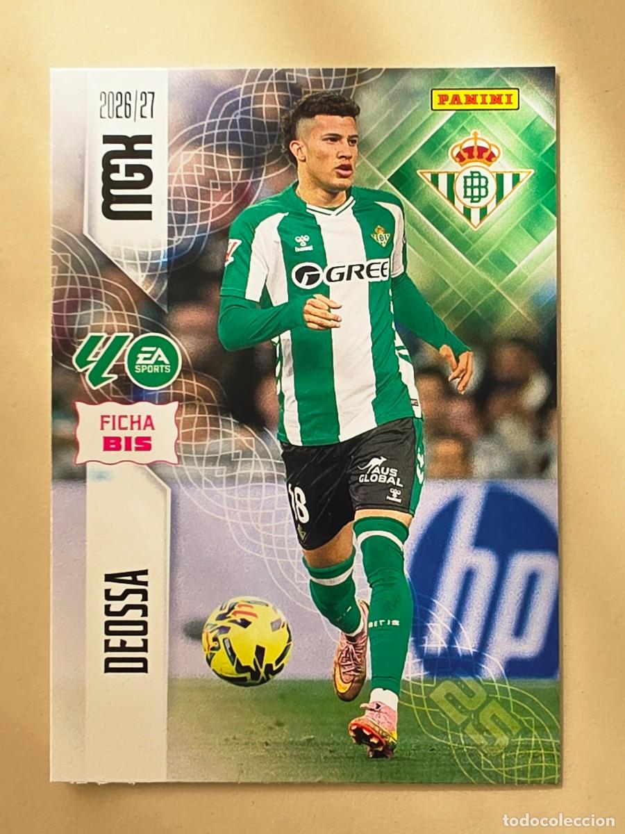 Cromos de Futebol: 100 BIS Nelson Deossa, Real Betis, Nueva Ficha BIS, Panini Megacracks MGK 2026 2027 26 27
