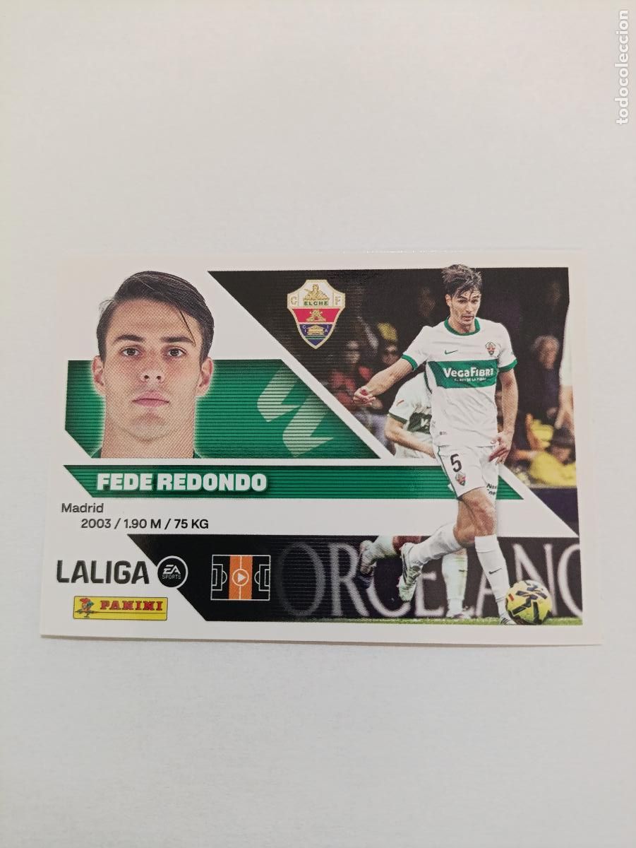 Cromos de Futebol: LIGA ESTE 2026 2027 ELCHE FC FEDE REDONDO N&ordm;13A