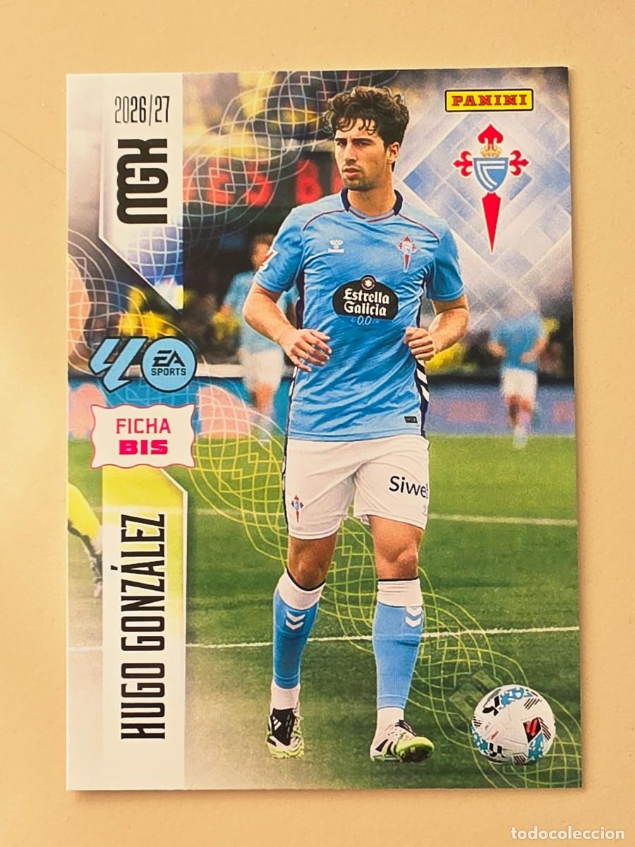 Cromos de Futebol: 123 BIS Hugo Gonz&aacute;lez, RC Celta de Vigo, Nueva Ficha BIS, Panini Megacracks MGK 2026 2027 26 27