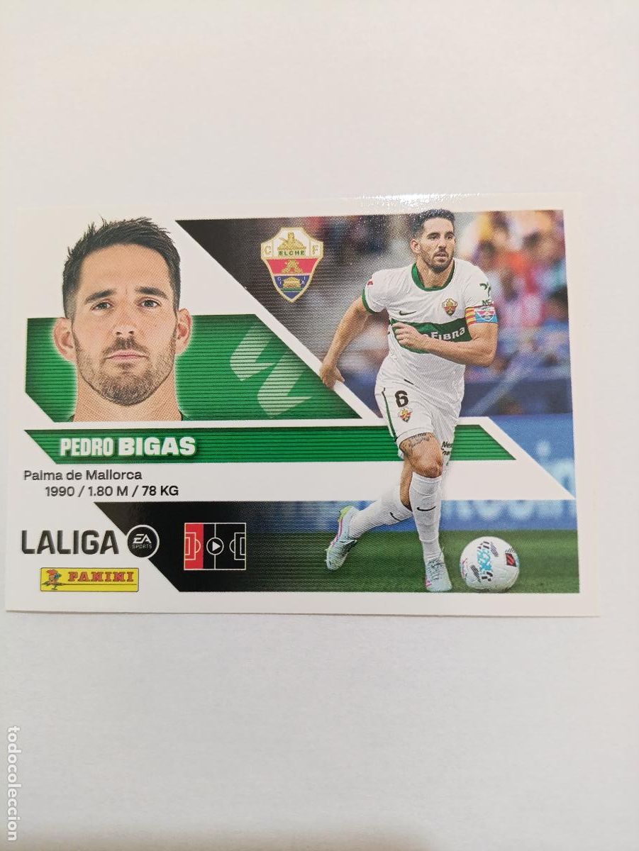 Cartes &agrave; collectionner de Football: LIGA ESTE 2026 2027 ELCHE FC BIGAS N&ordm;7