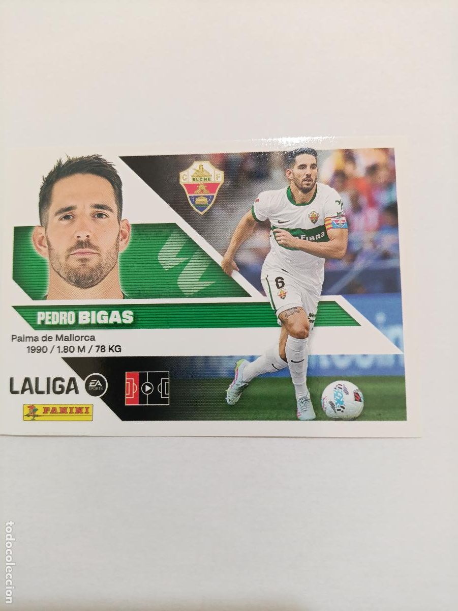 Cartes &agrave; collectionner de Football: LIGA ESTE 2026 2027 ELCHE FC BIGAS N&ordm;7