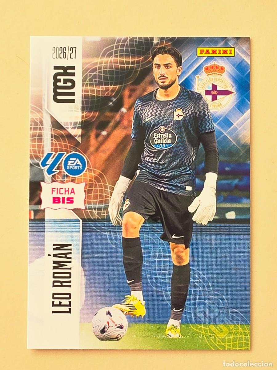 Cartes &agrave; collectionner de Football: 129 BIS Leo Rom&aacute;n, Deportivo de A Coru&ntilde;a, Nueva Ficha BIS, Panini Megacracks MGK 2026 2027 26 27