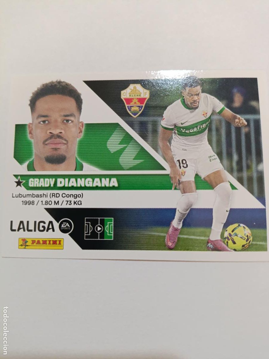 Cartes &agrave; collectionner de Football: LIGA ESTE 2026 2027 ELCHE CF DIANGANA N&ordm;19