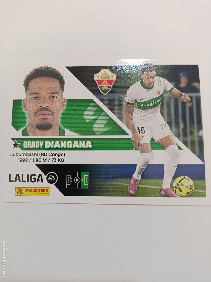 Cartes &agrave; collectionner de Football: LIGA ESTE 2026 2027 ELCHE CF DIANGANA N&ordm;19