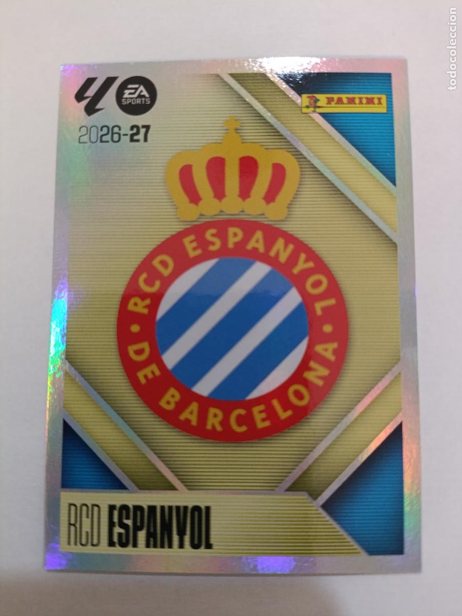 Figurine di Calcio: LIGA ESTE 2026 2027 RCD ESPAYOL ESCUDO N&ordm;1
