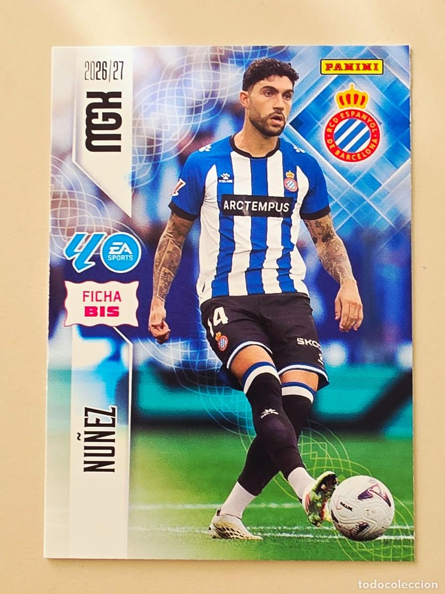 Cromos de Futebol: 167 BIS Unai N&uacute;&ntilde;ez, RCD Espanyol, Nueva Ficha BIS, Panini Megacracks MGK 2026 2027 26 27