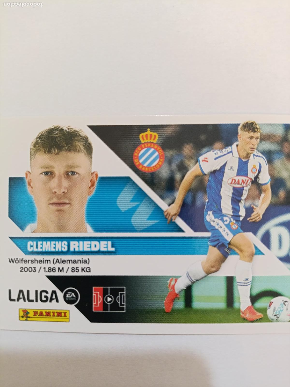 Cromos de Futebol: LIGA ESTE 2026 2027 RCD ESPAYOL RIEDEL N&ordm;7