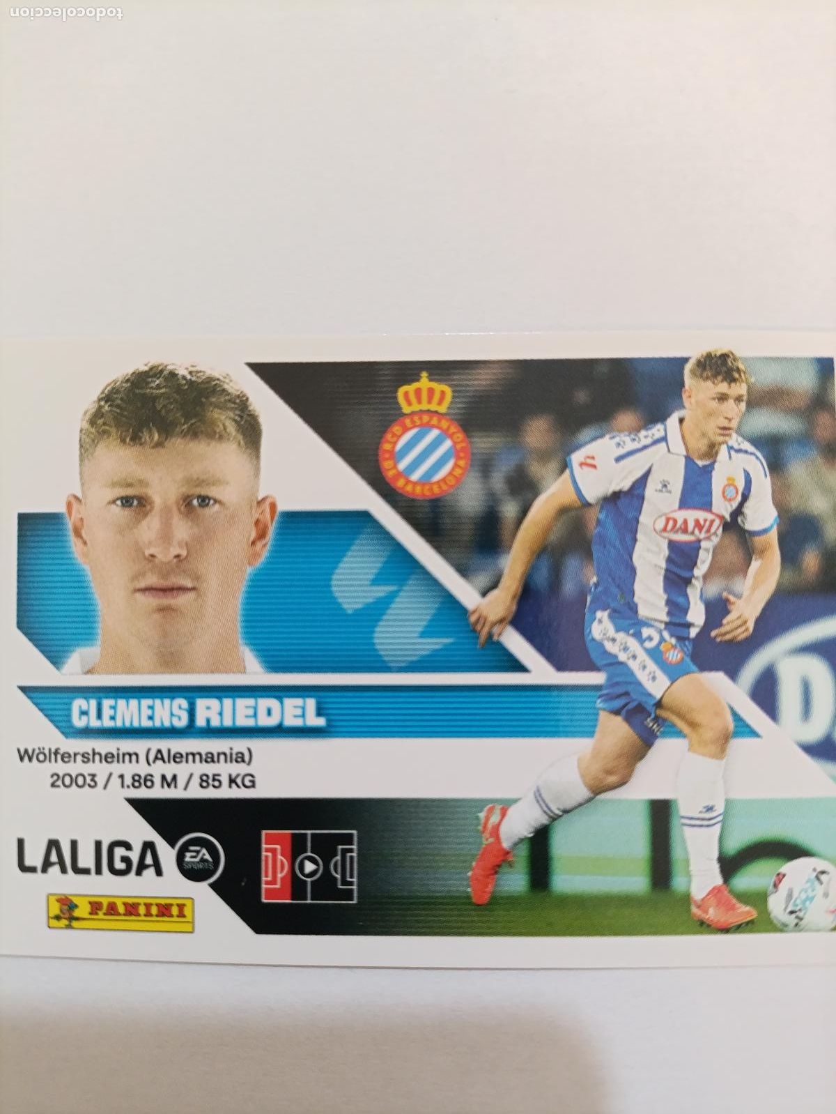 Cromos de Futebol: LIGA ESTE 2026 2027 RCD ESPAYOL RIEDEL N&ordm;7