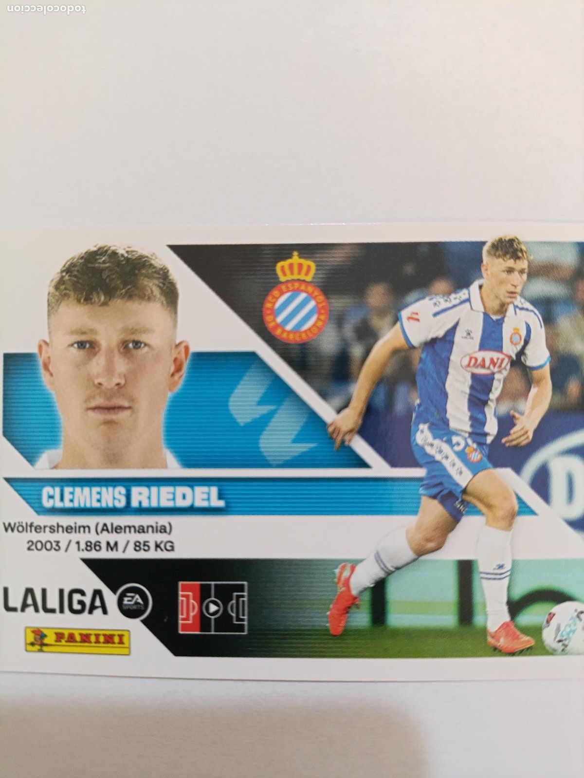 Cromos de Futebol: LIGA ESTE 2026 2027 RCD ESPAYOL RIEDEL N&ordm;7