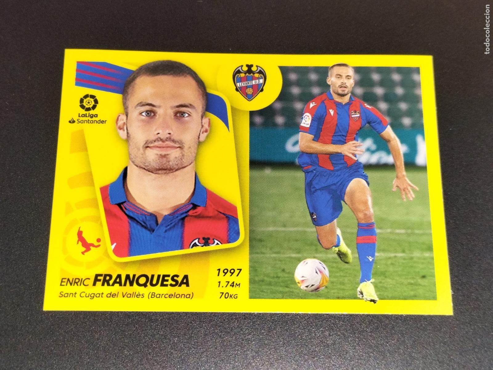 Football Stickers: N&ordm; 11 BIS COLOCA FRANQUESA LEVANTE CROMOS LALIGA SANTANDER ESTE LIGA FUTBOL 2021 2022 21 22 PANINI