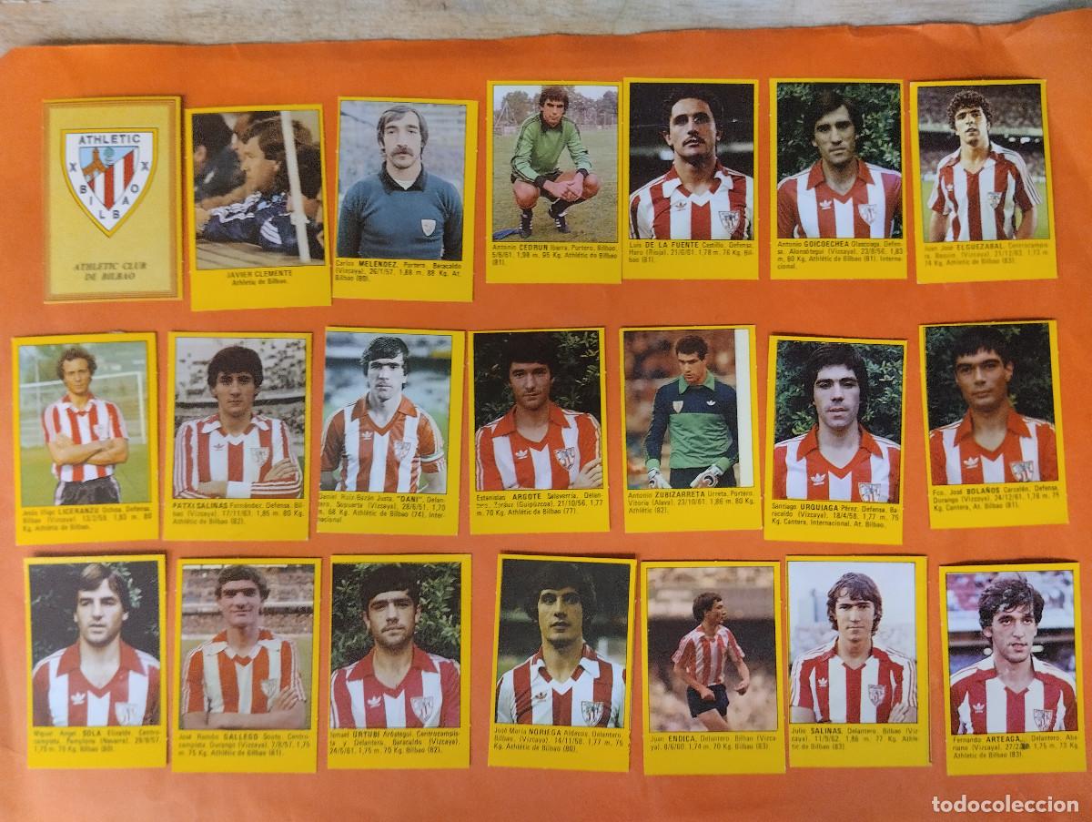 Cromos de Futebol: LOTE 21 CROMOS (AT,. BILBAO) ROLLAN SUPER FUTBOL - LIGA 1983 1984 - DESPEGADOS