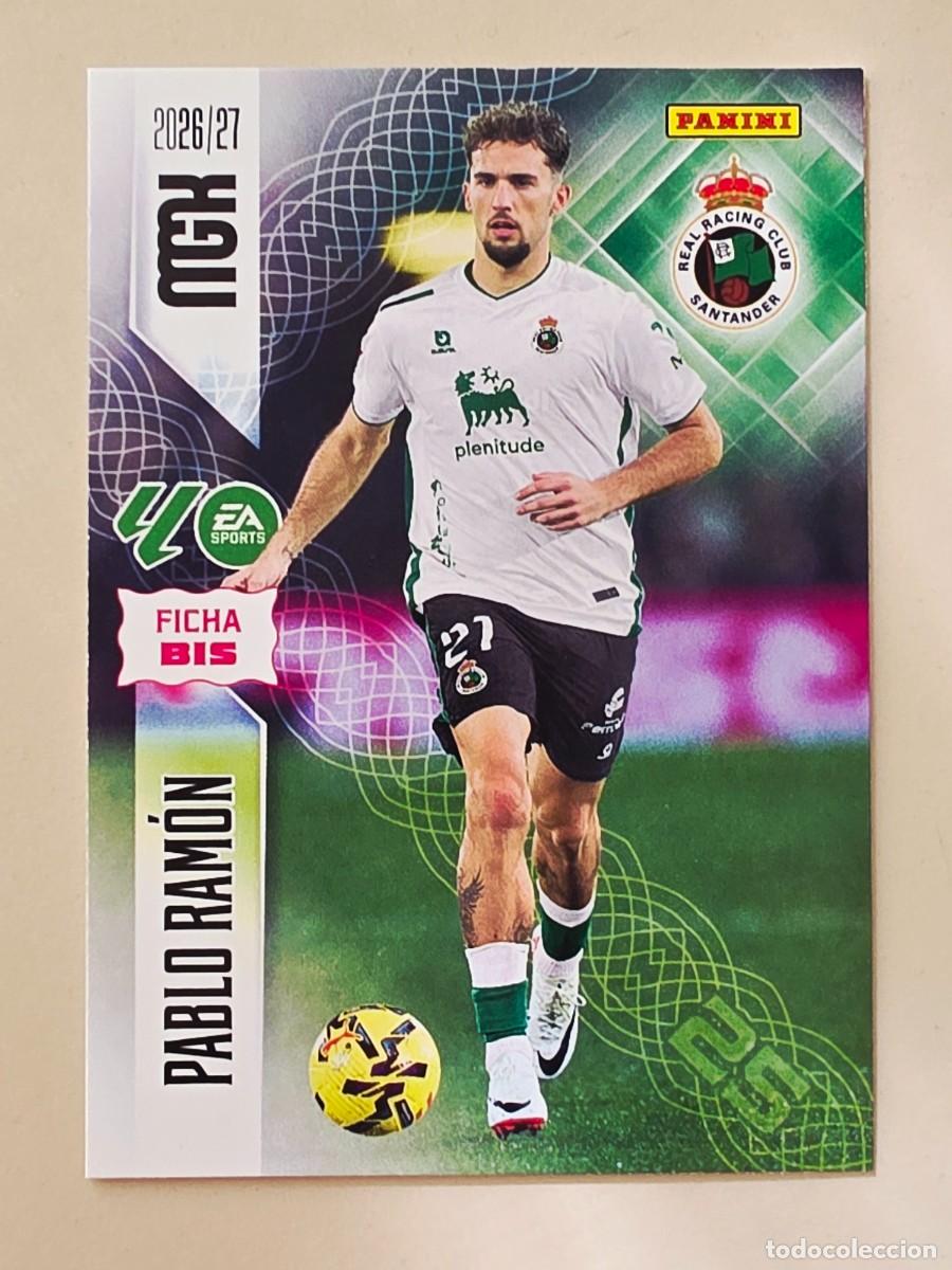 Figurine di Calcio: 275 BIS Pablo Ram&oacute;n, Racing de Santander, Nueva Ficha BIS, Panini Megacracks MGK 2026 2027 26 27