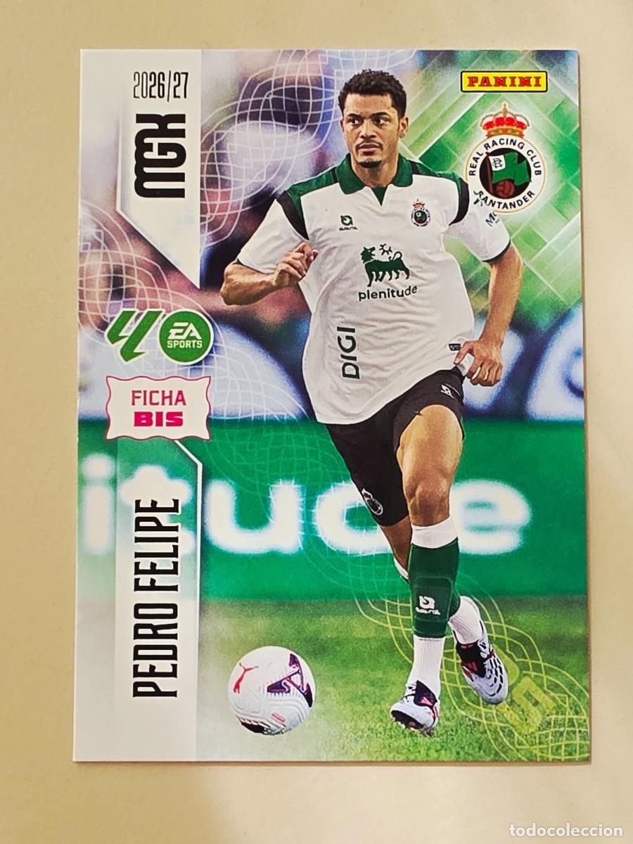 Figurine di Calcio: 277 BIS Pedro Felipe, Racing de Santander, Nueva Ficha BIS, Panini Megacracks MGK 2026 2027 26 27