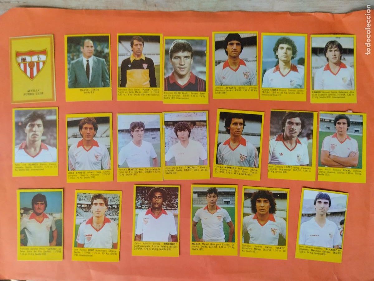 Cromos de Futebol: LOTE 20 CROMOS (SEVILLA) ROLLAN SUPER FUTBOL - LIGA 1983 1984 - DESPEGADOS
