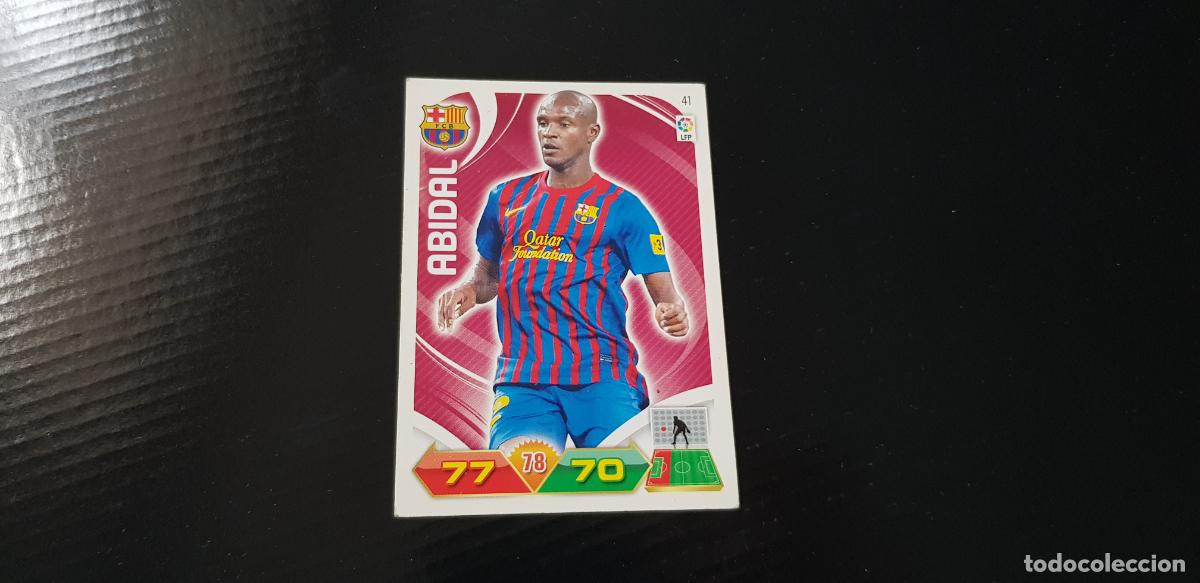 Football Stickers: 41 ABIDAL - FC BARCELONA 2011 2012 ADRENALYN 11 12 PANINI