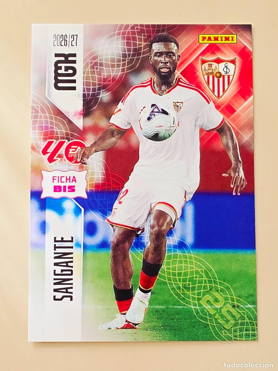 Football Stickers: 331 BIS Arouna Sangante, Sevilla FC, Nueva Ficha BIS, Panini Megacracks MGK 2026 2027 26 27