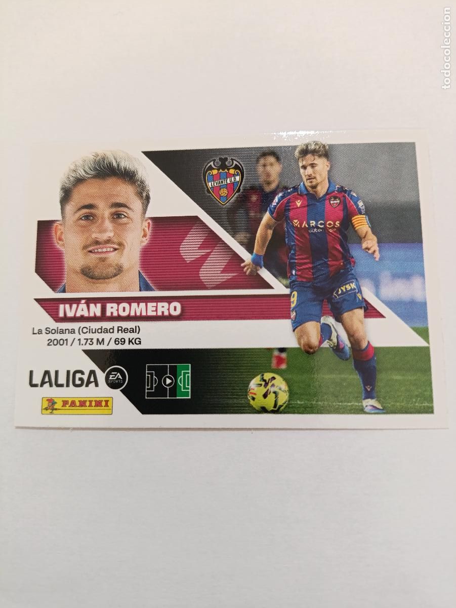 Football Stickers: LIGA ESTE 2026 2027 LEVANTE UD IVAN ROMERO N&ordm; 18
