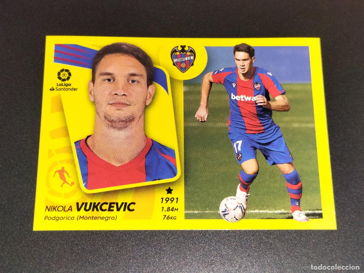 Football Stickers: N&ordm; 15 VUKCEVIC LEVANTE CROMOS LALIGA SANTANDER ESTE LIGA FUTBOL 2021 2022 21 22 PANINI