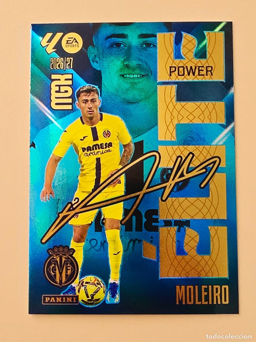 Fu&szlig;ball-Sticker: 11P Alberto Moleiro, Villarreal CF, &Eacute;lite Power Firma, Panini Megacracks MGK 2026 2027 26 27