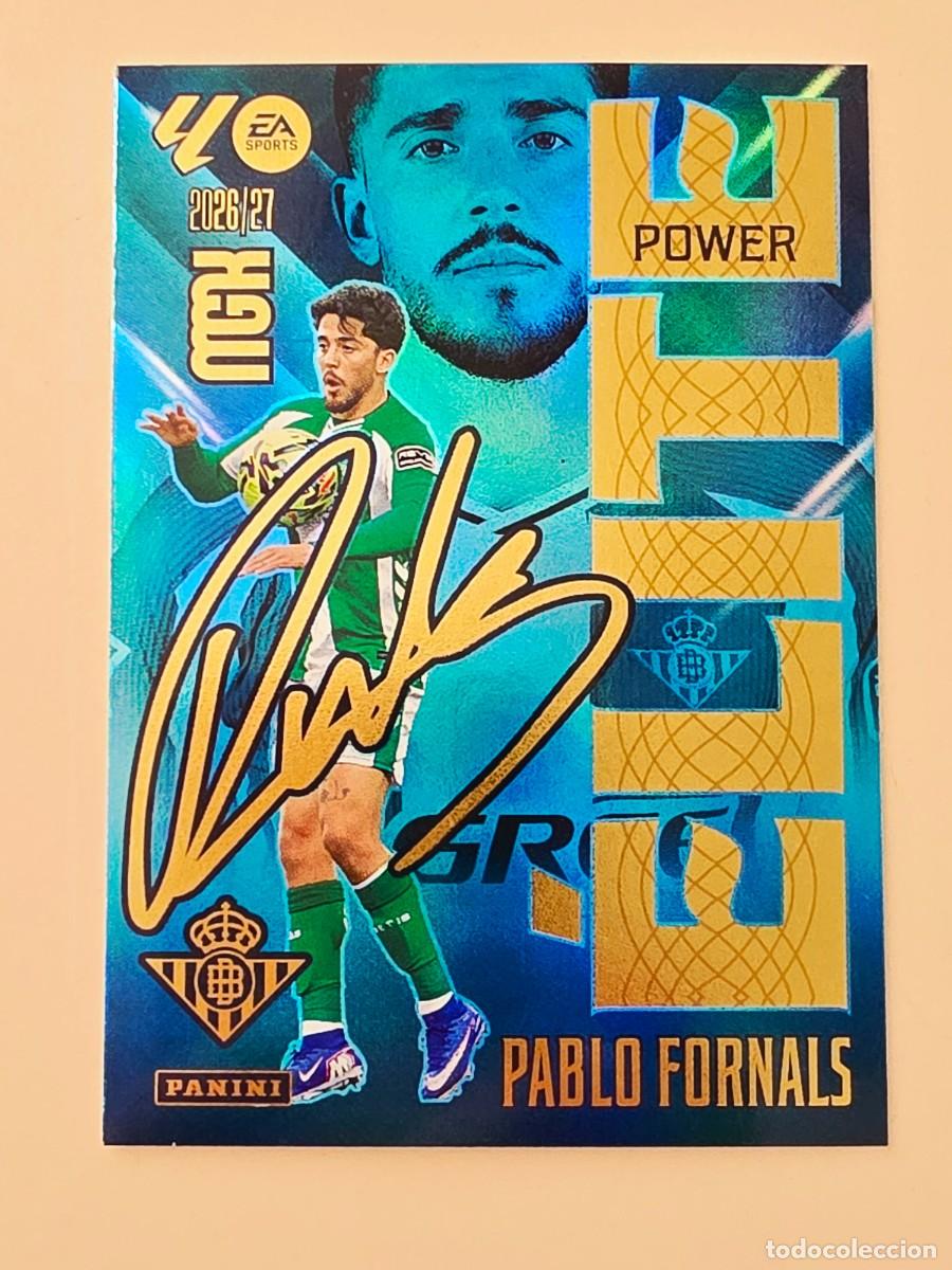 Fu&szlig;ball-Sticker: 14P Pablo Fornals, Real Betis, &Eacute;lite Power Firma, Panini Megacracks MGK 2026 2027 26 27