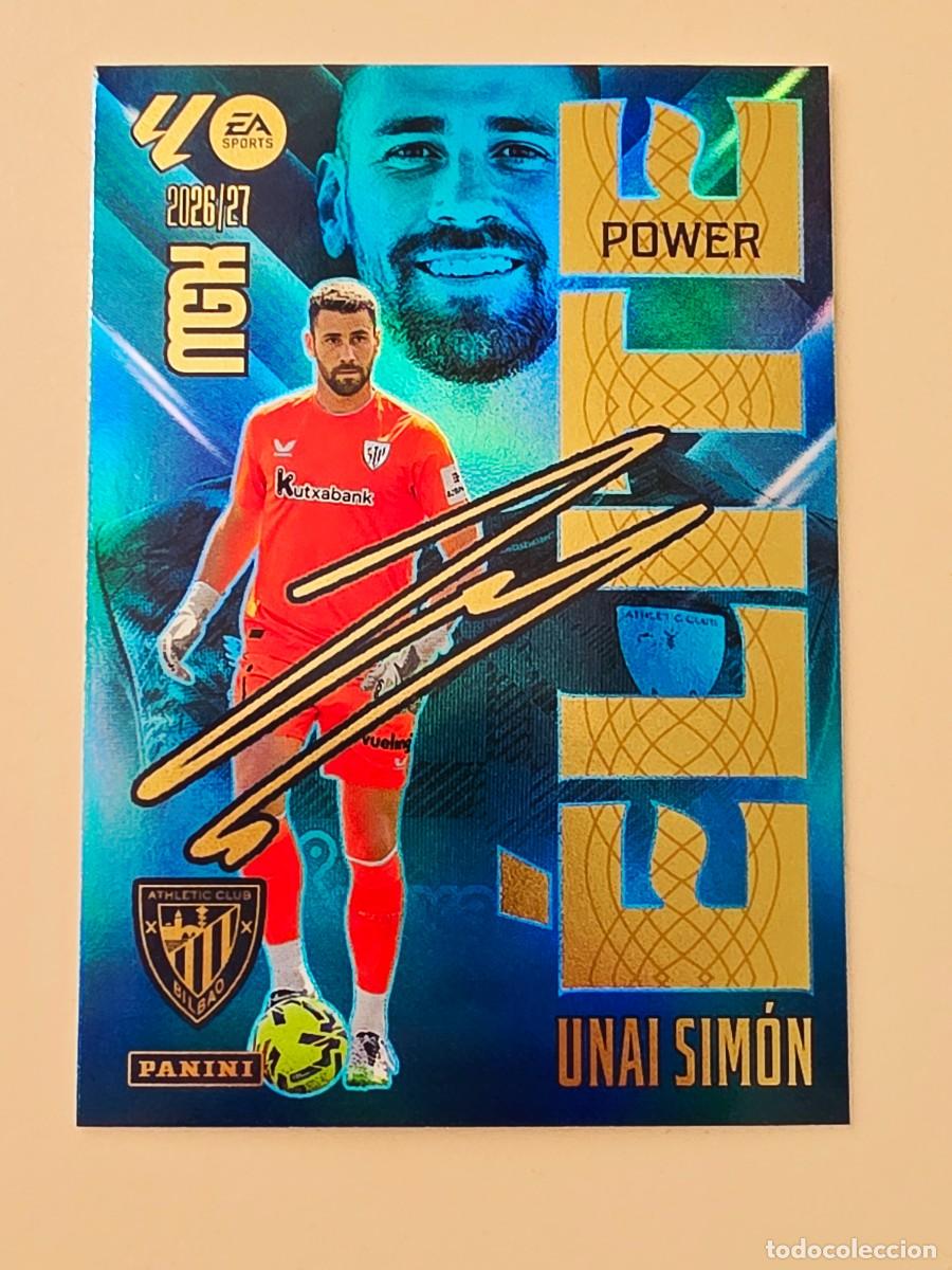 Fu&szlig;ball-Sticker: 17P Unai Sim&oacute;n, Athletic Club de Bilbao, &Eacute;lite Power Firma, Panini Megacracks MGK 2026 2027 26 27