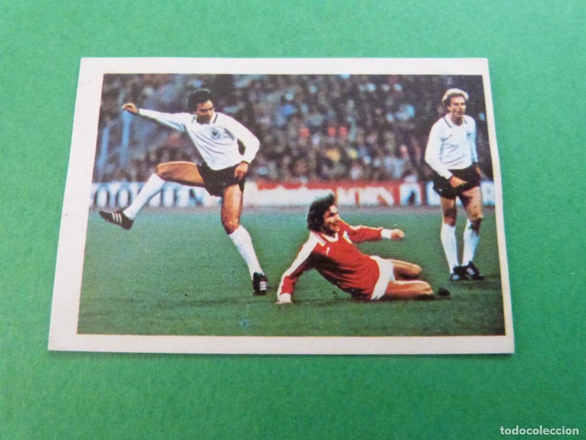 Cromos de Futebol: CROMO FUTBOL MULLER ALEMANIA N&ordm; 33 FUTBOLISTAS ACCI&Oacute;N DESPEGADO LIGA ESTE 1980-1981/80-81