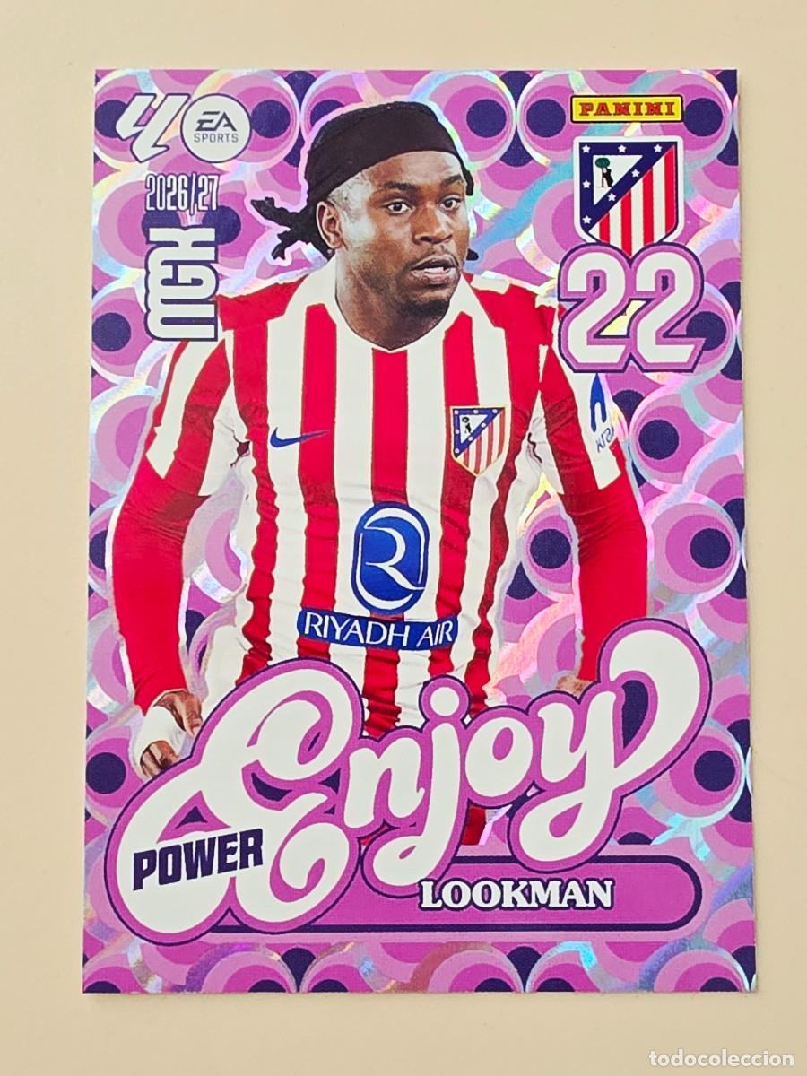 Cromos de Futebol: 385P Ademola Lookman, Atl&eacute;tico de Madrid, Enjoy Power, Panini Megacracks MGK 2026 2027 26 27