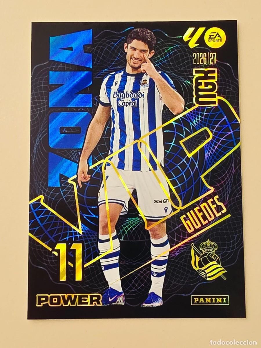 Cromos de Futebol: 395P Gon&ccedil;alo Guedes, Real Sociedad, Zona VIP Power, Panini Megacracks MGK 2026 2027 26 27