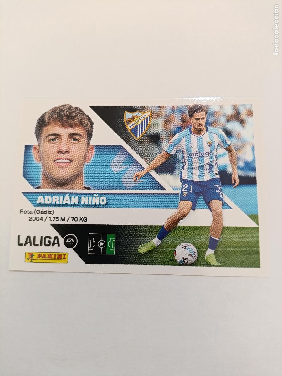 Cromos de Futebol: LIGA ESTE 2026 2027 MALAGA CF ADRIAN NI&Ntilde;O N&ordm;18