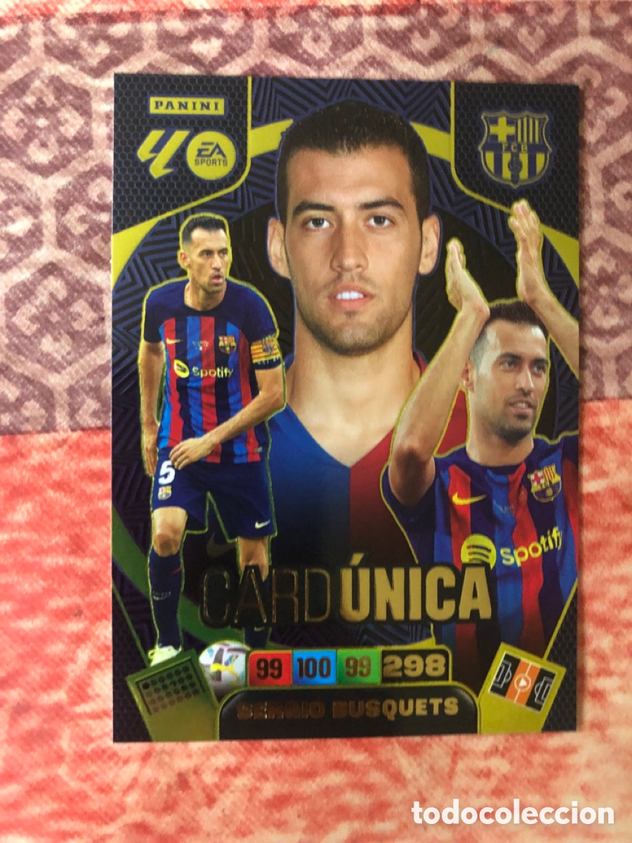 Cromos de f&uacute;tbol: BUSQUETS UNICA TOTAL KINGS BARCELONA PANINI ADRENALYN XL 2025 2026 25 26 BAL&Oacute;N DE ORO MEGACRACKS