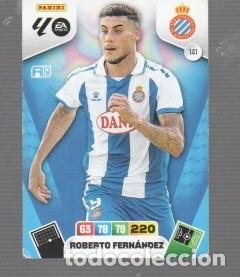 Cromos de f&uacute;tbol: CROMO DE ADRENALYN XL Y PANINI LA LIGA 2025 / 26 REAL ESPA&Ntilde;OL N&ordm; 141 DELANTERO