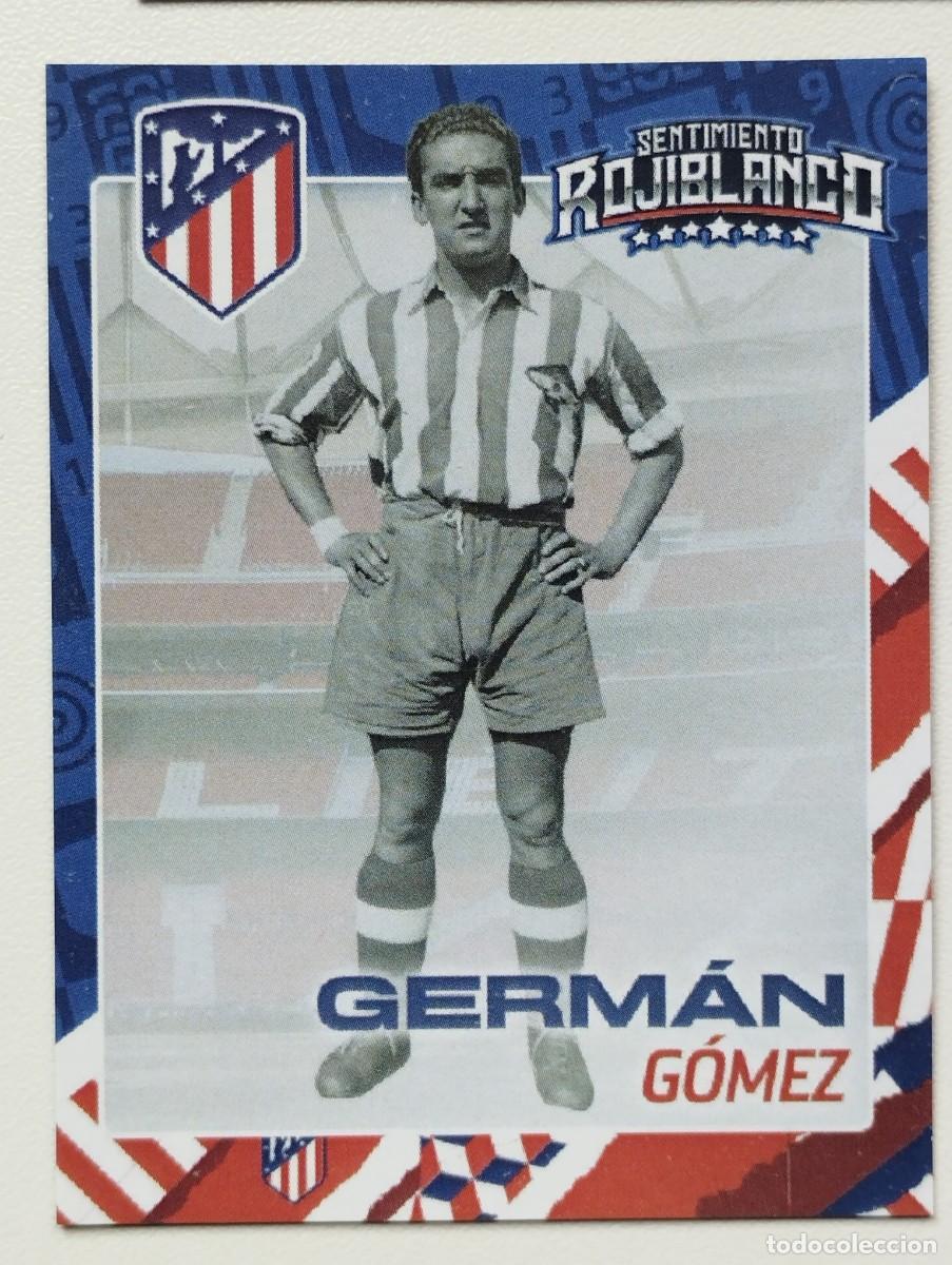 Cartes &agrave; collectionner de Football: CROMO ATLETICO DE MADRID - SENTIMIENTO ROJIBLANCO - CENTROCAMPISTAS - GERMAN GOMEZ