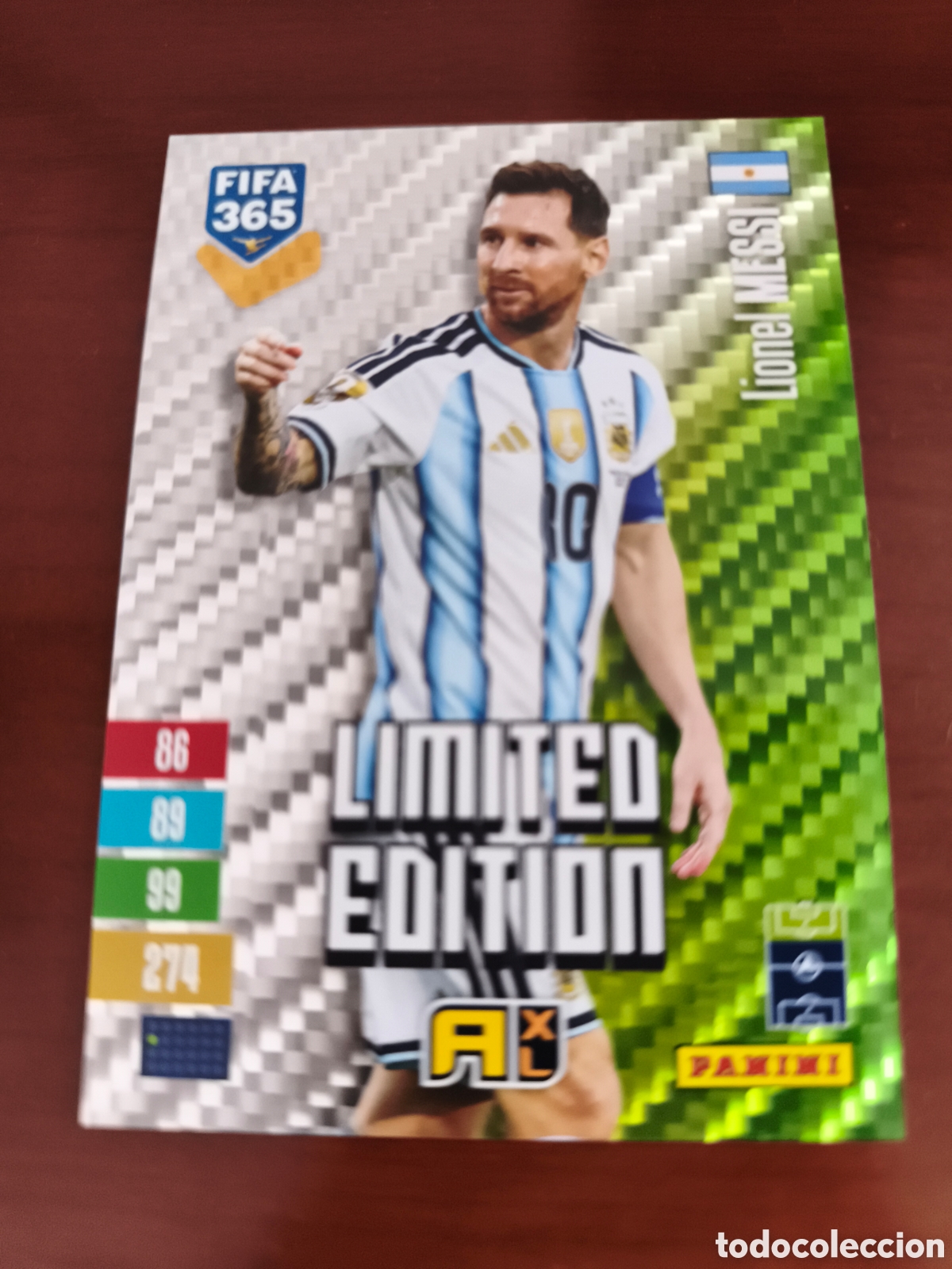 Cromos de f&uacute;tbol: LIONEL MESSI ARGENTINA LIMITED EDITION FIFA 365 2026 2027 PANINI 26 27
