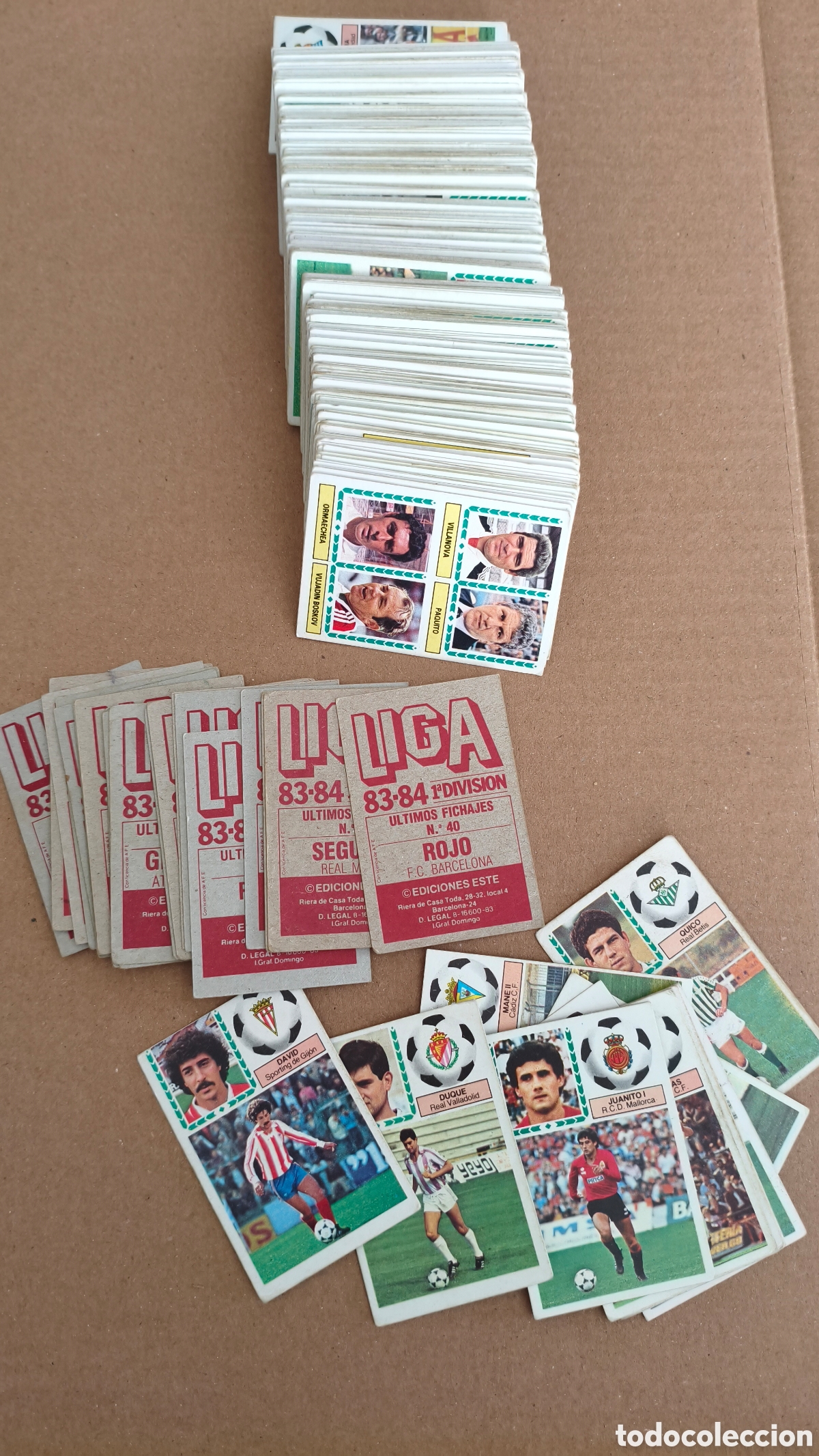 Cartes &agrave; collectionner de Football: Lote de 302 cromos futbol liga este 83-84 sin pegar con fichajes y colocas