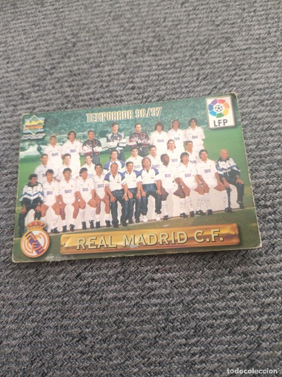 Cromos de f&uacute;tbol: Plantilla Real Madrid mundicromo 96-97