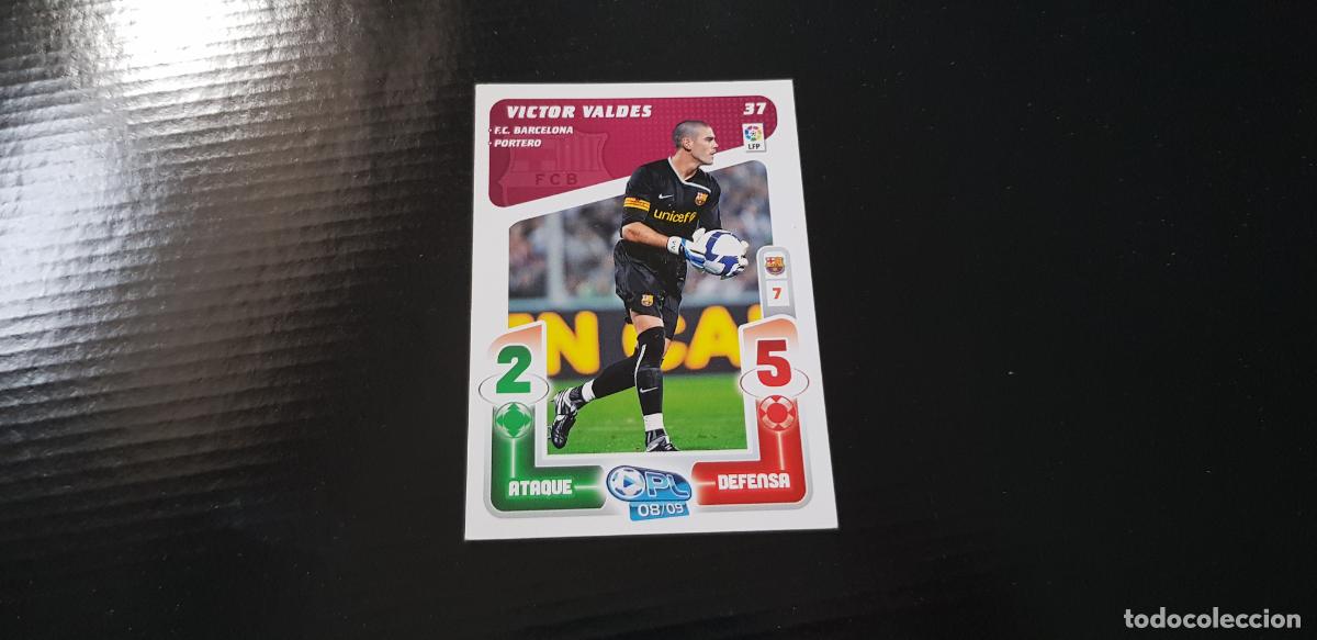 Cromos de f&uacute;tbol: 37 VICTOR VALDES BARCELONA 2008 2009 PLAY LIGA 08 09 PANINI