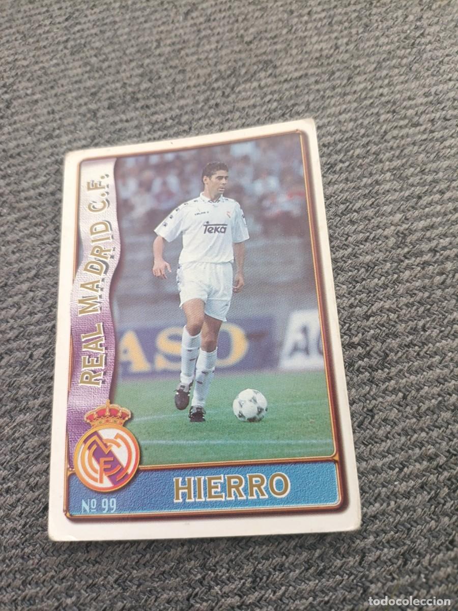 Cromos de f&uacute;tbol: Hierro Real Madrid mundicromo 96-97