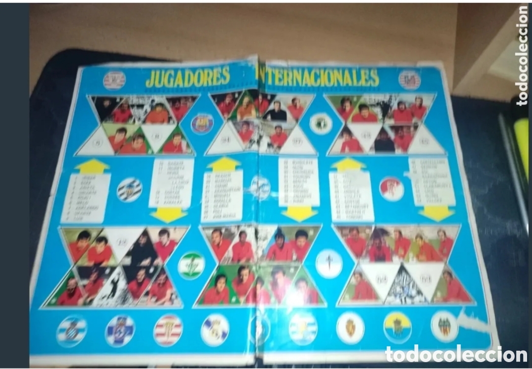Cromos de f&uacute;tbol: FHER 72-73 POSTER JUGADORES INTERNACIONALES. HAY 45 DE 54