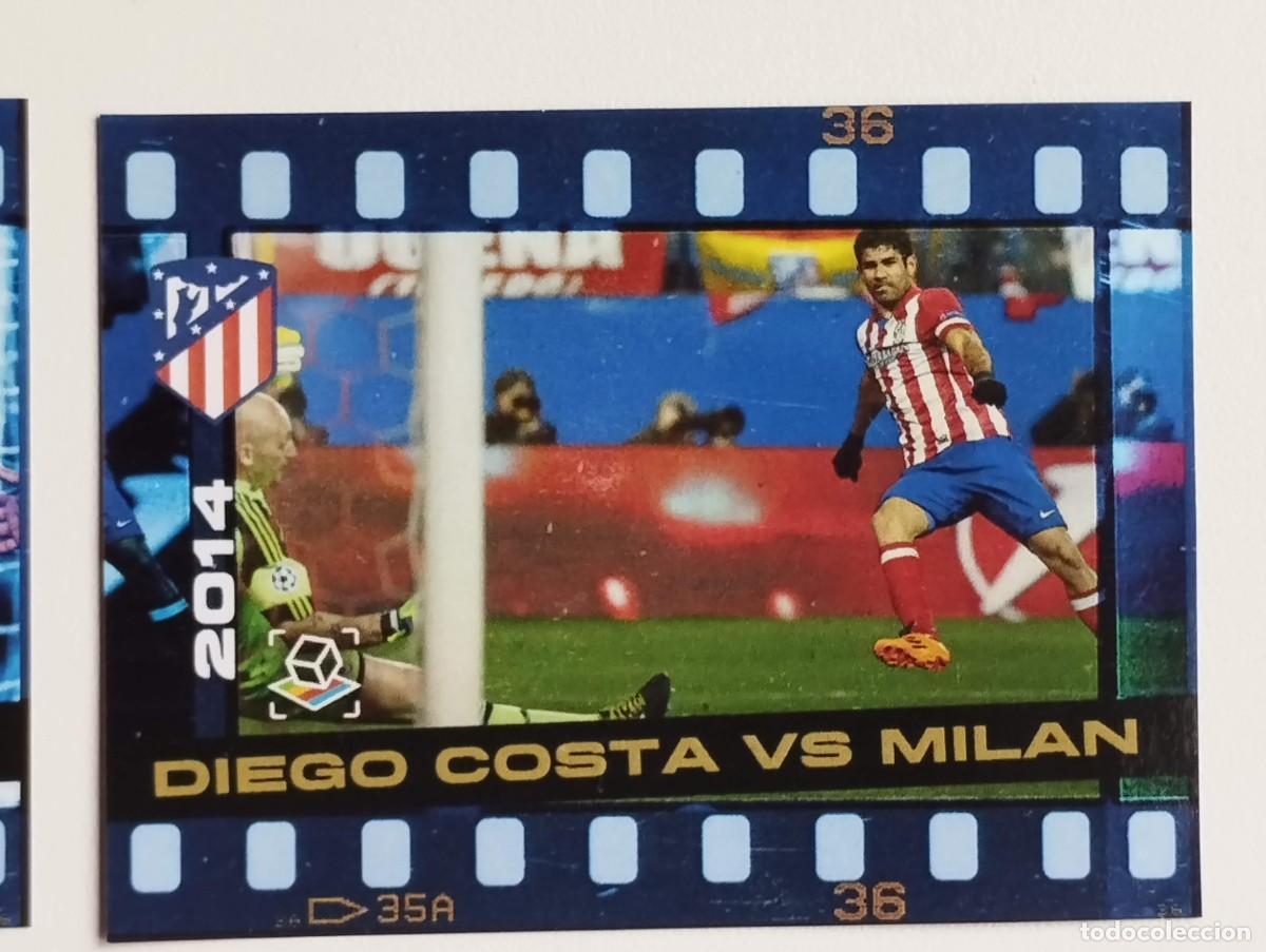 Cromos de Futebol: CROMO ATLETICO DE MADRID - SENTIMIENTO ROJIBLANCO - GOLES - DIEGO COSTA VS MILAN