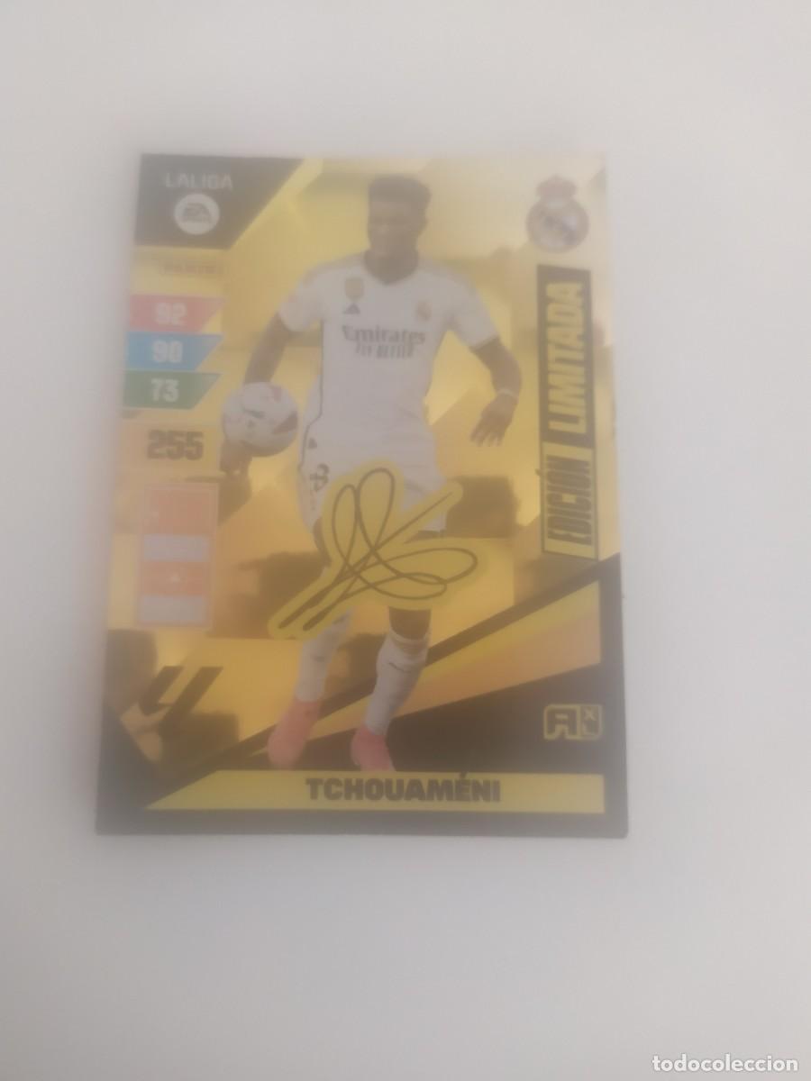 Figurine di Calcio: TCHOUAMENI EDICI&Oacute;N LIMITADA FIRMADA ADRENALYN 2023-24 23-24