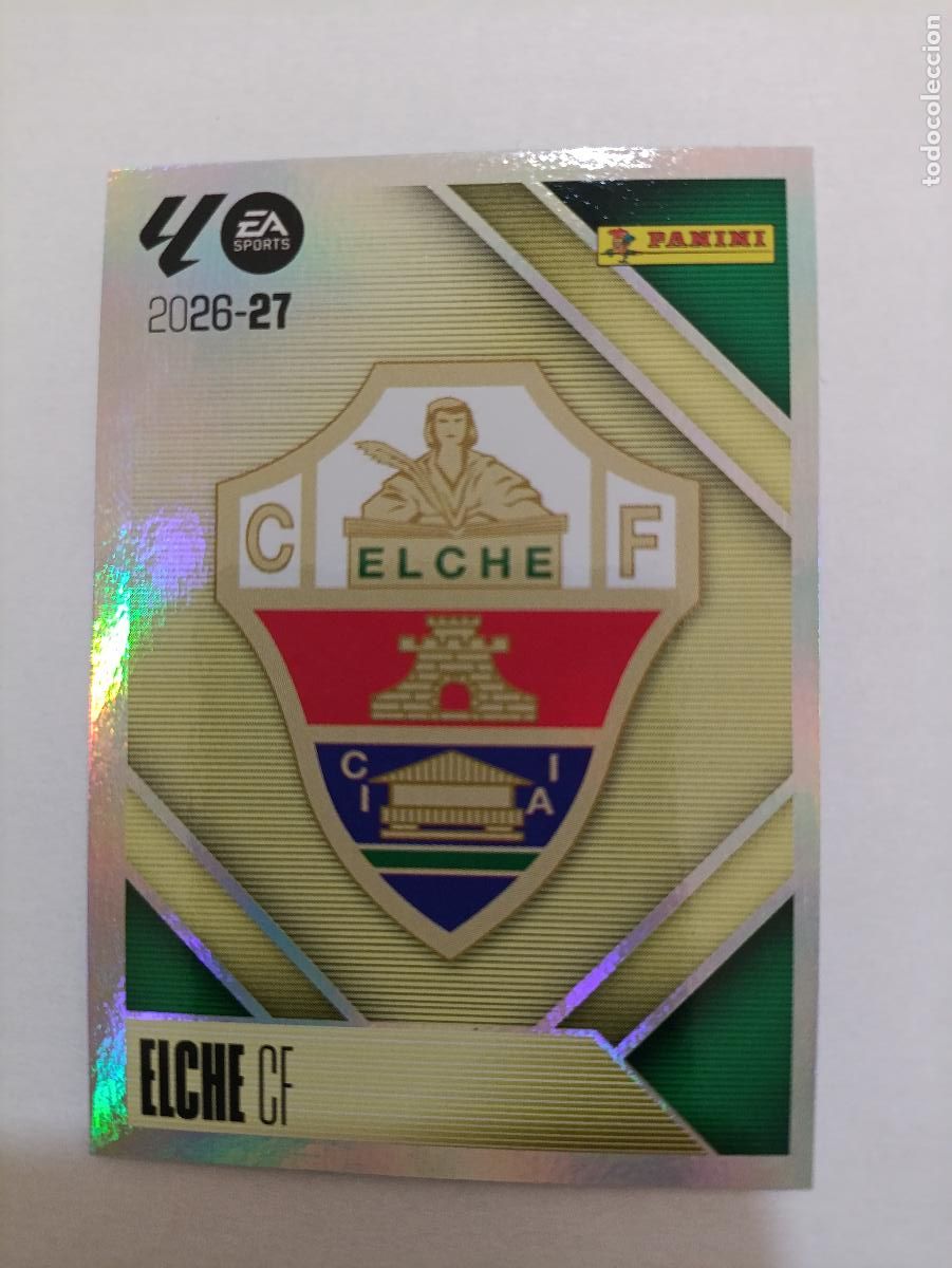 Figurine di Calcio: LIGA ESTE 2026 2027 ELCHE CF ESCUDO N&ordm;1