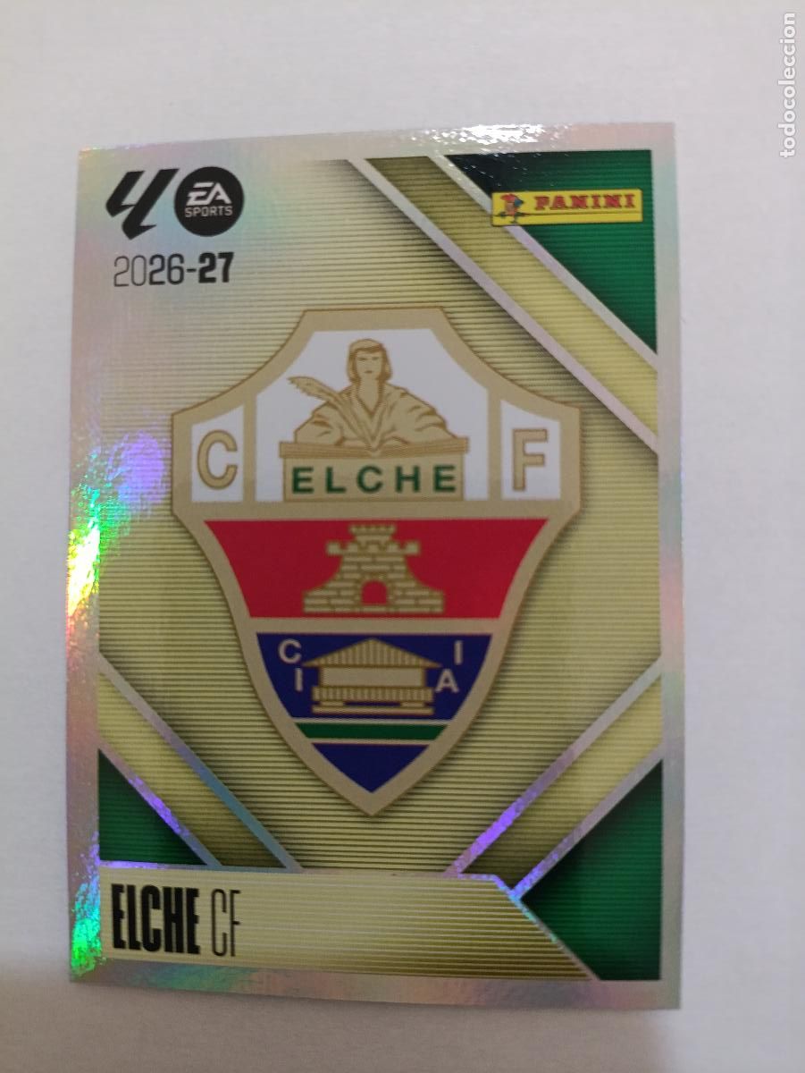 Figurine di Calcio: LIGA ESTE 2026 2027 ELCHE CF ESCUDO N&ordm;1