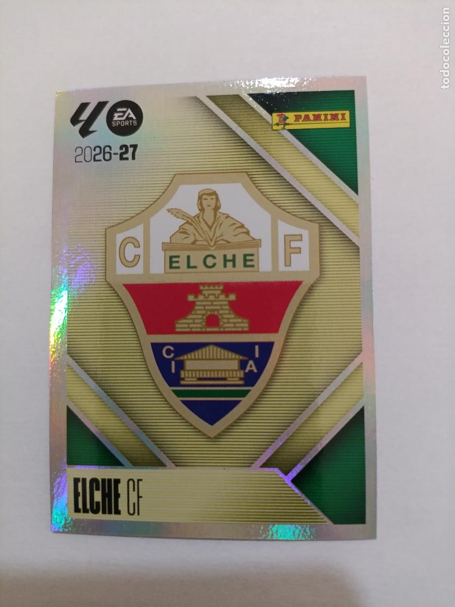 Figurine di Calcio: LIGA ESTE 2026 2027 ELCHE CF ESCUDO N&ordm;1