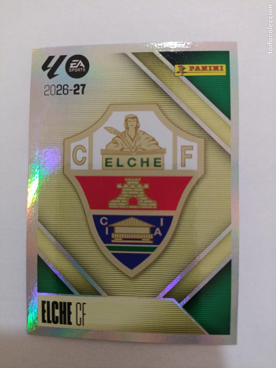 Figurine di Calcio: LIGA ESTE 2026 2027 ELCHE CF ESCUDO N&ordm;1