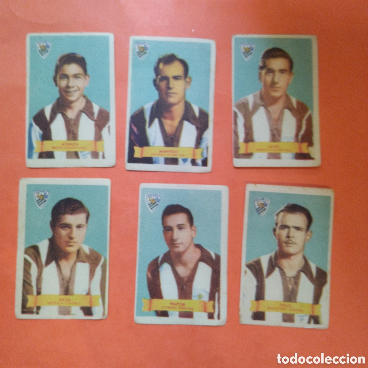 Cromos de Futebol: LOTE 6 CROMOS LUCENSE CAMPEONES 1949 BRUGUERA NUNCA PEGADO