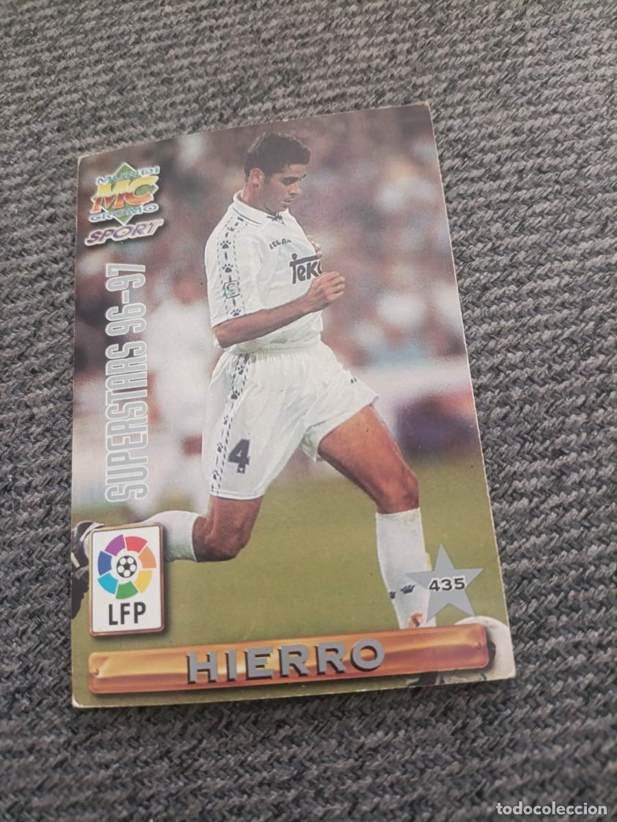 Football Stickers: Hierro/Redondo Real Madrid mundicromo 96-97